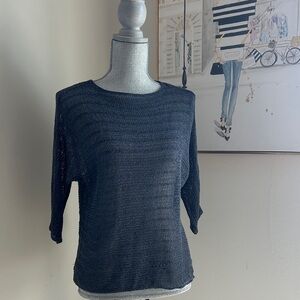 Pure Jill Blue Knit Top